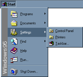 Start 
Menu - Settings - Control Panel